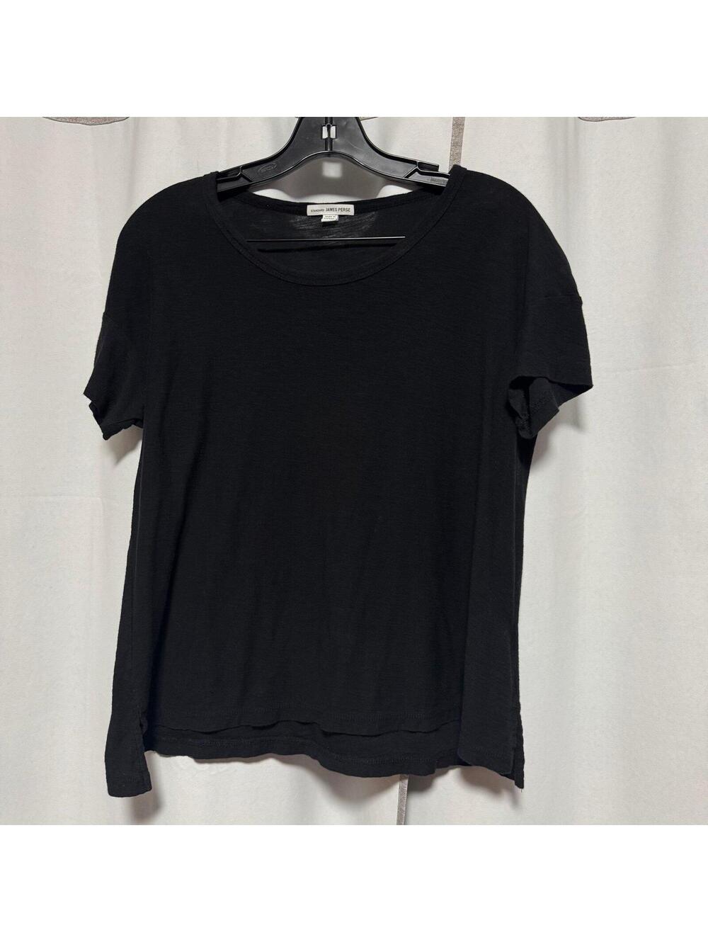 Standard James Perse Black  Size 1  USA  Short Sleeve T Shirt